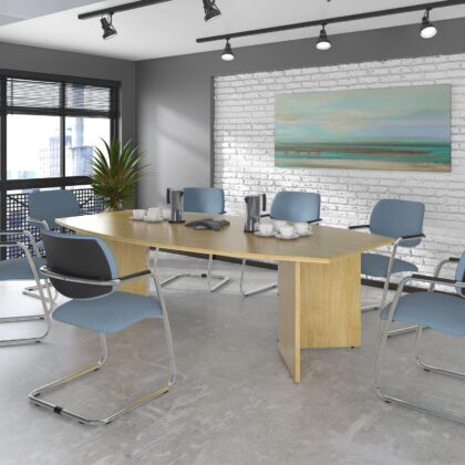 2026 D P253 - ARROW HEAD - RADIAL BOARDROOM TABLE