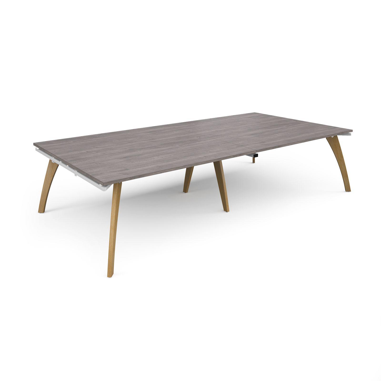 2026 D P251- FUZE RECTANGULAR BOARDROOM TABLE - OAK FRAME - Image 3