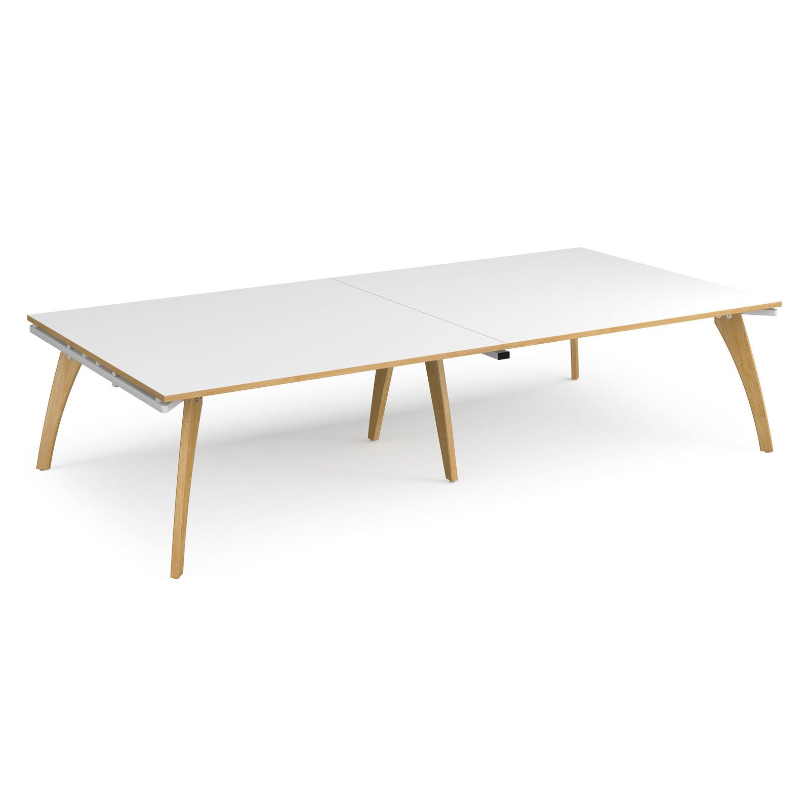 2026 D P251- FUZE RECTANGULAR BOARDROOM TABLE - OAK FRAME - Image 5