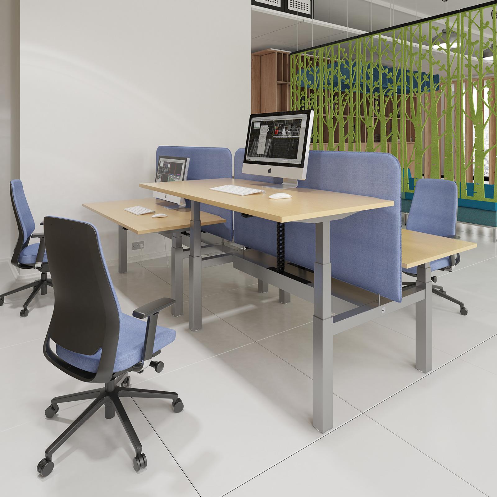 2026 D P017 - ELEV8 MONO - SIT STAND DESKS BACK TO BACK - Image 2