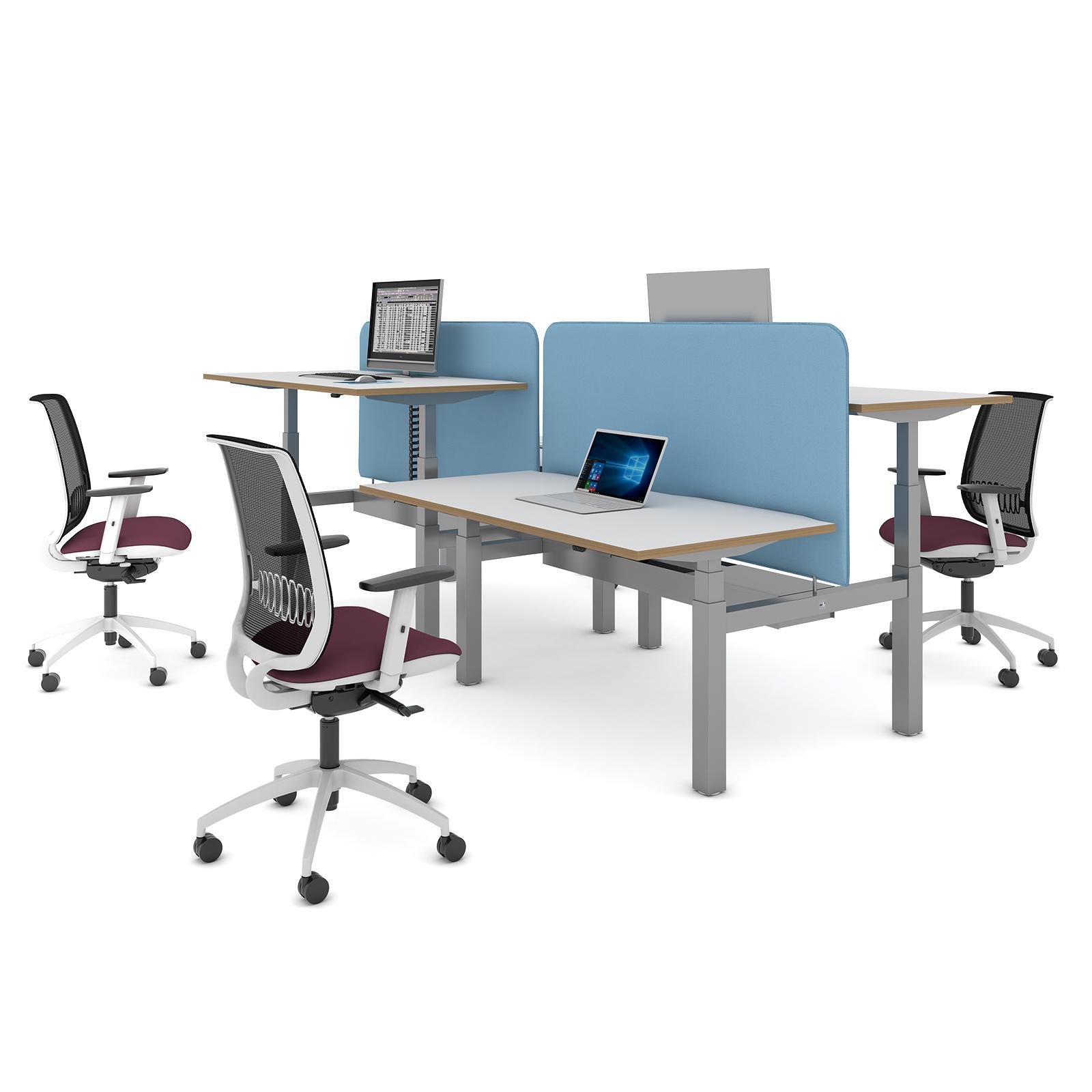 2026 D P017 - ELEV8 MONO - SIT STAND DESKS BACK TO BACK